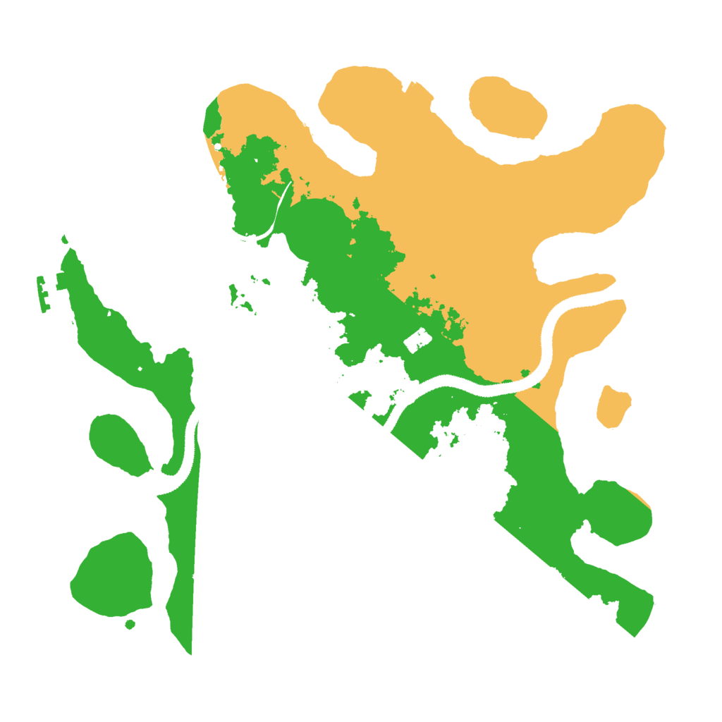 Biome Rust Map: Procedural Map, Size: 3000, Seed: 17304