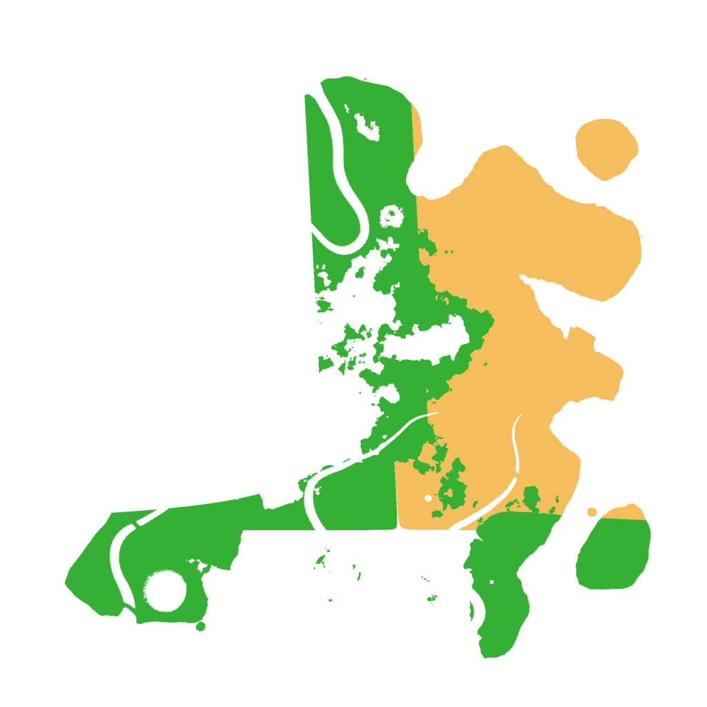 Biome Rust Map: Procedural Map, Size: 3000, Seed: 68245559