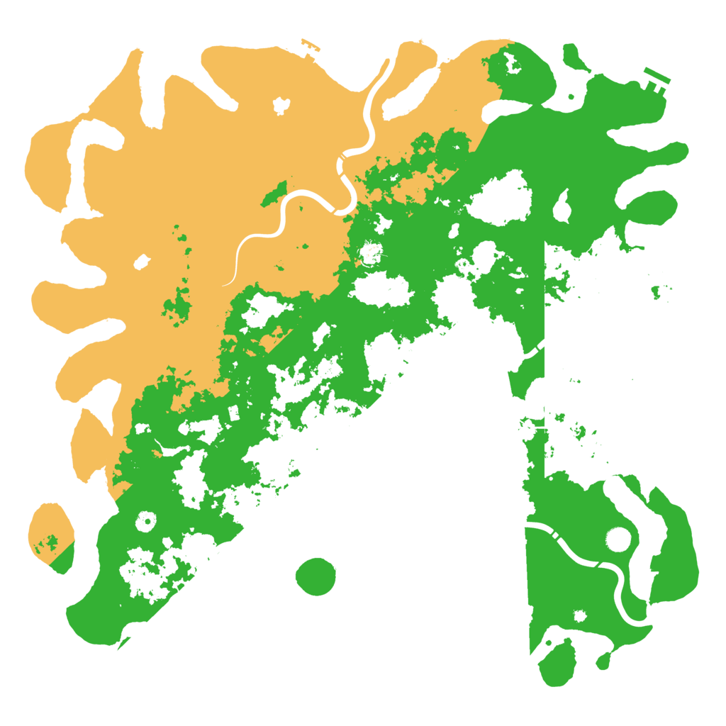 Biome Rust Map: Procedural Map, Size: 5200, Seed: 437640