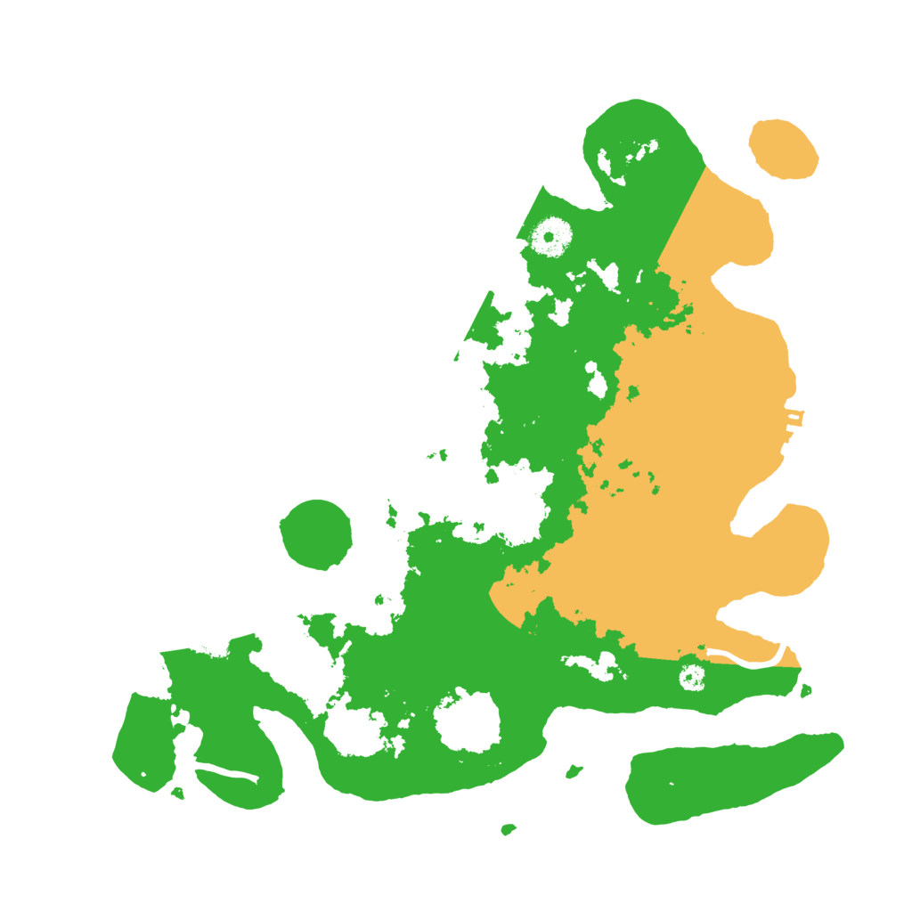 Biome Rust Map: Procedural Map, Size: 3500, Seed: 199320187