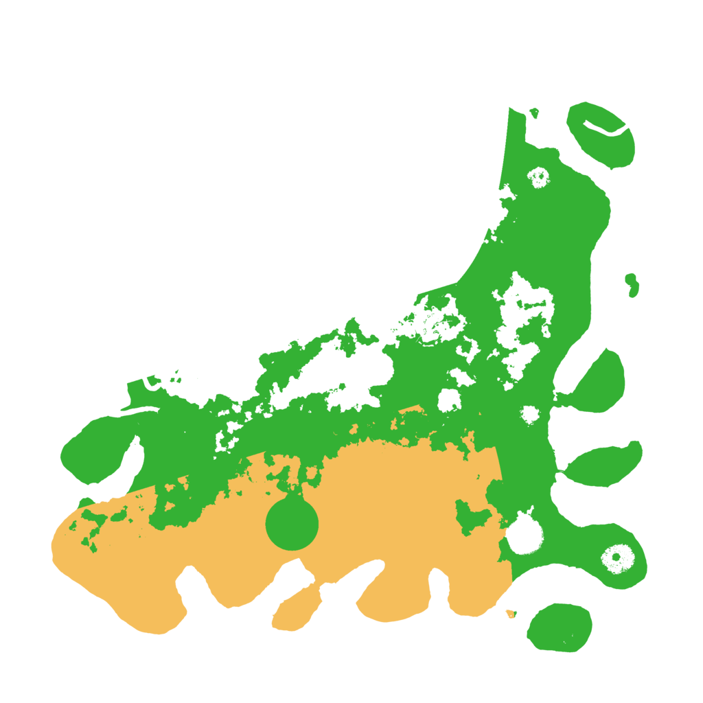 Biome Rust Map: Procedural Map, Size: 3500, Seed: 34251