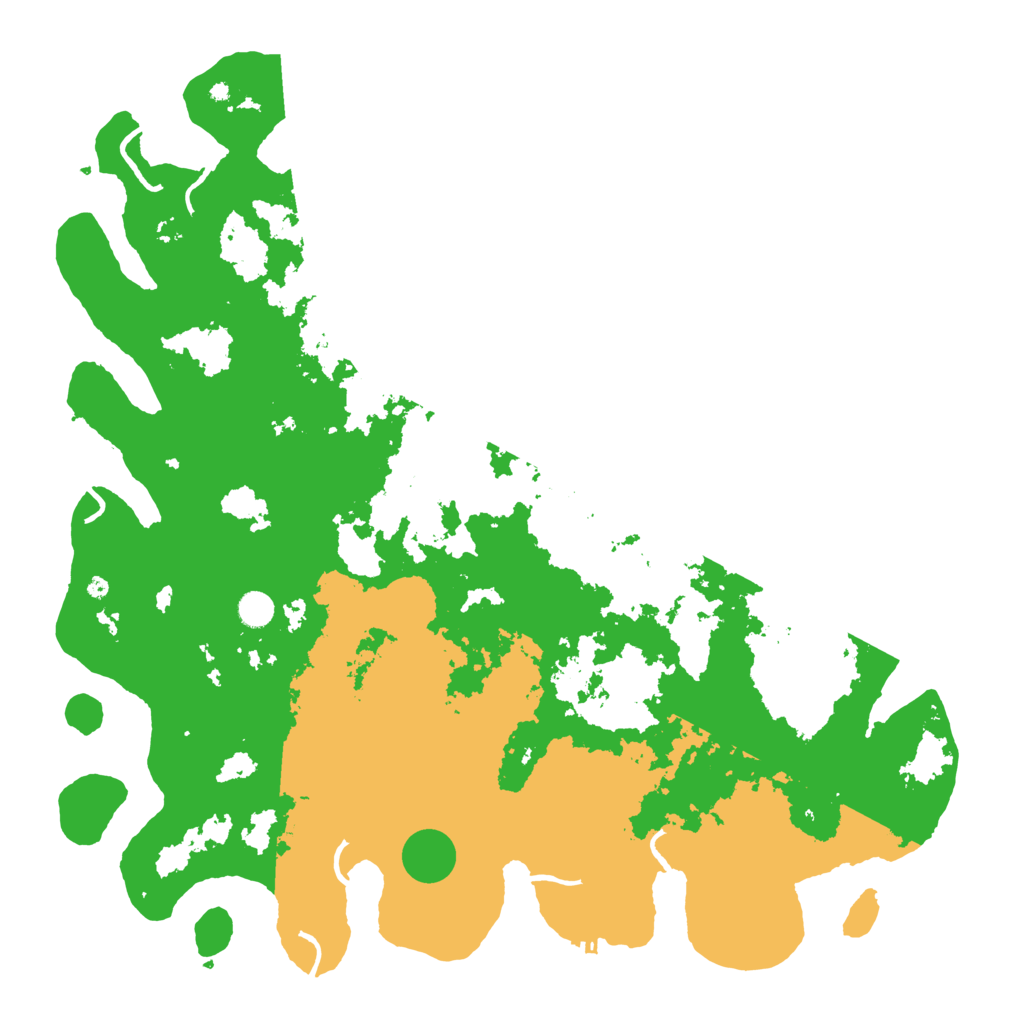 Biome Rust Map: Procedural Map, Size: 5000, Seed: 30198