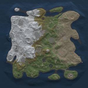 Thumbnail Rust Map: Procedural Map, Size: 3500, Seed: 1857228783, 20 Monuments