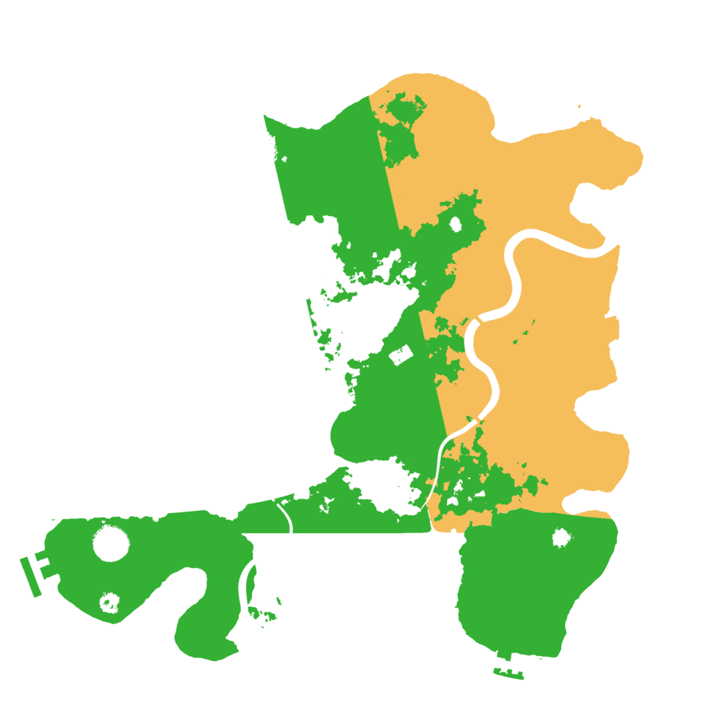 Biome Rust Map: Procedural Map, Size: 3500, Seed: 946776395