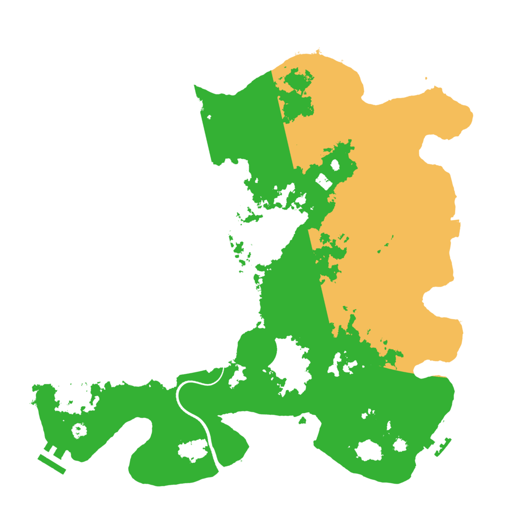 Biome Rust Map: Procedural Map, Size: 3500, Seed: 946776395