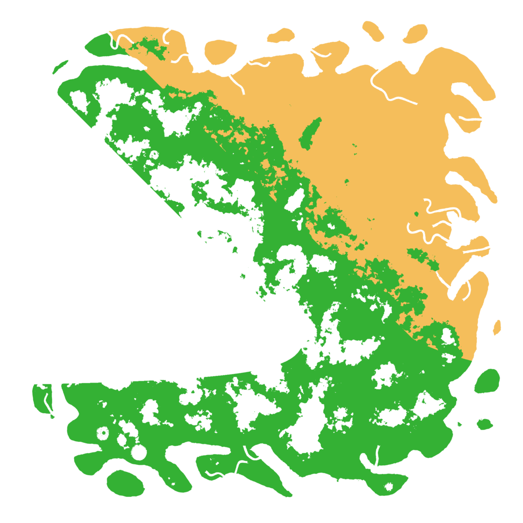 Biome Rust Map: Procedural Map, Size: 6000, Seed: 15487