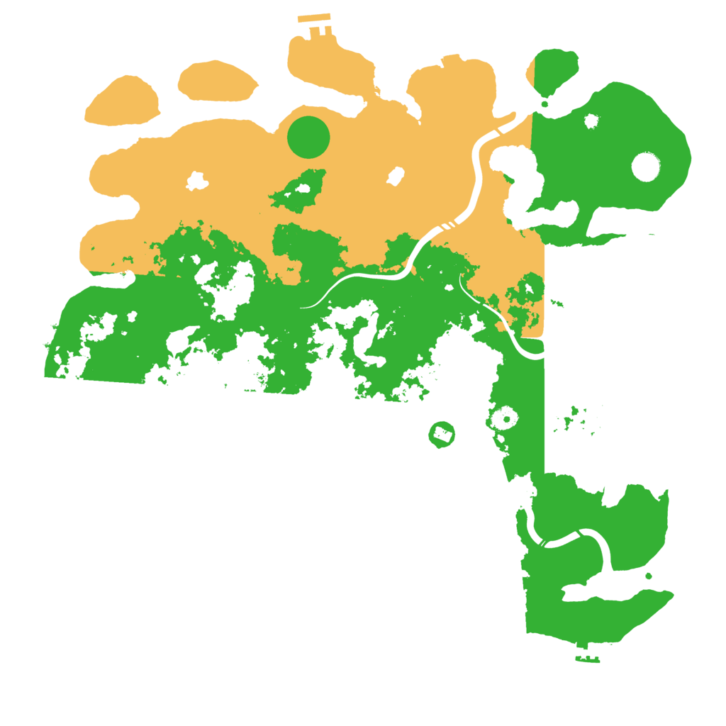 Biome Rust Map: Procedural Map, Size: 4500, Seed: 1319110874