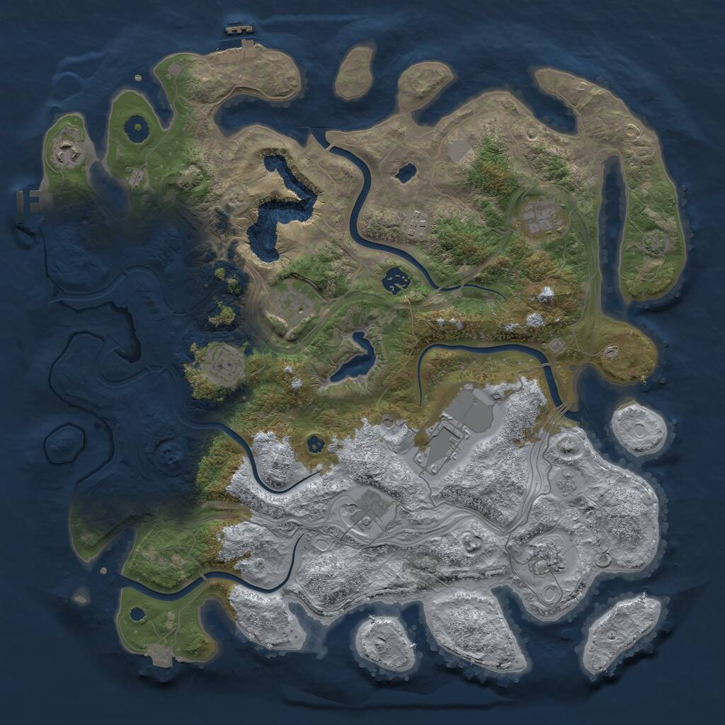 Rust Map: Procedural Map, Size: 4250, Seed: 2022070722, 15 Monuments