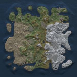 Thumbnail Rust Map: Procedural Map, Size: 3750, Seed: 1249961708, 17 Monuments