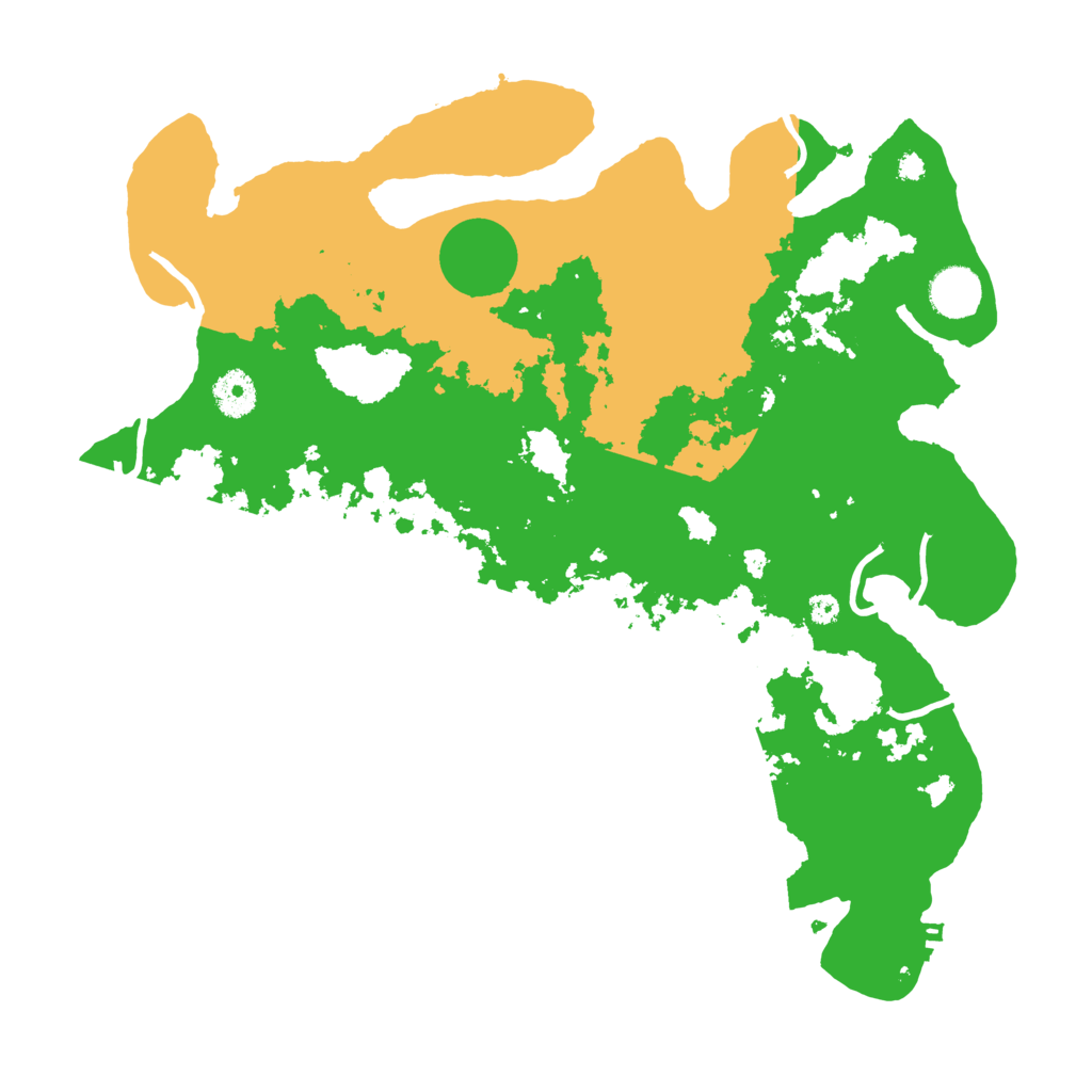 Biome Rust Map: Procedural Map, Size: 3700, Seed: 612455213