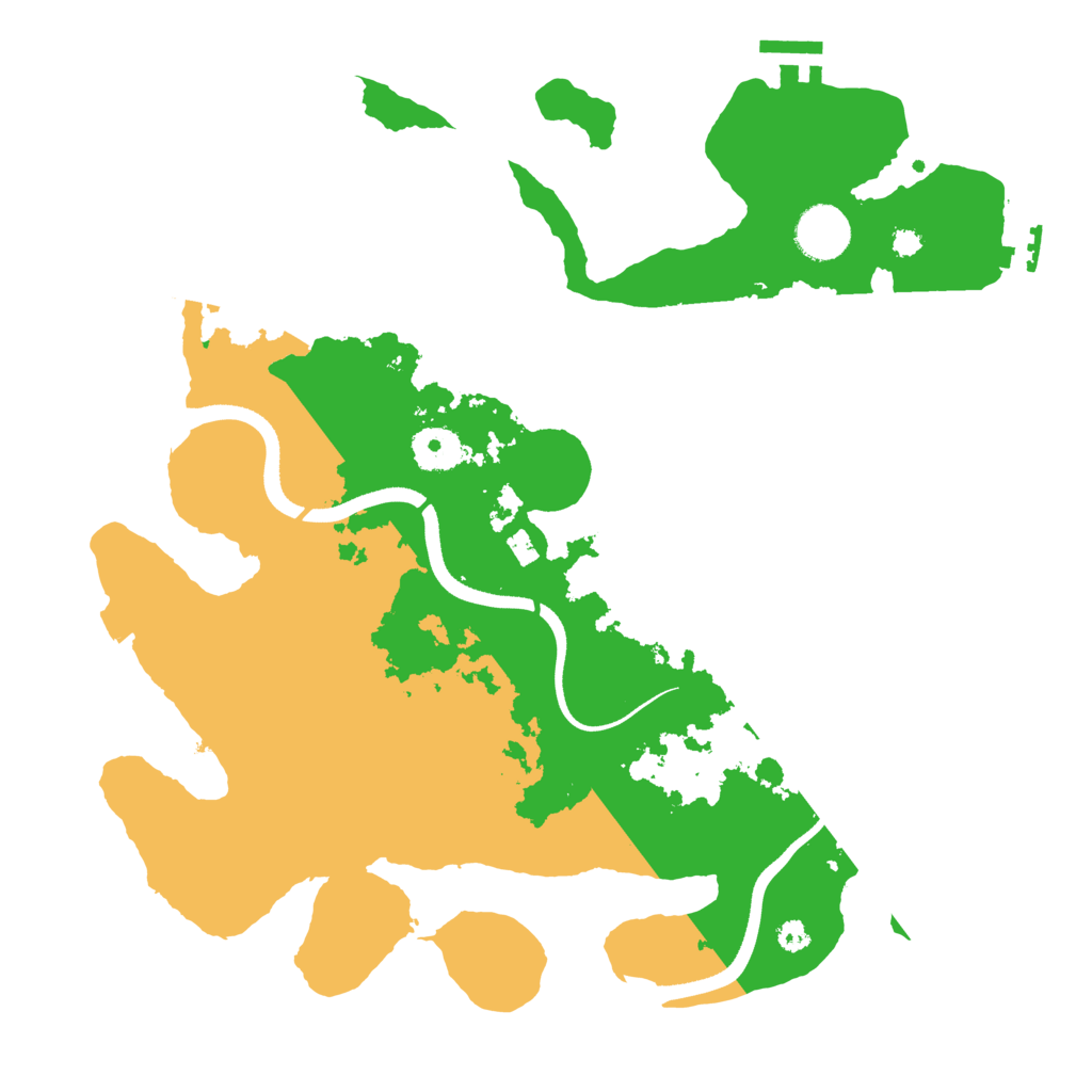 Biome Rust Map: Procedural Map, Size: 3500, Seed: 167523938