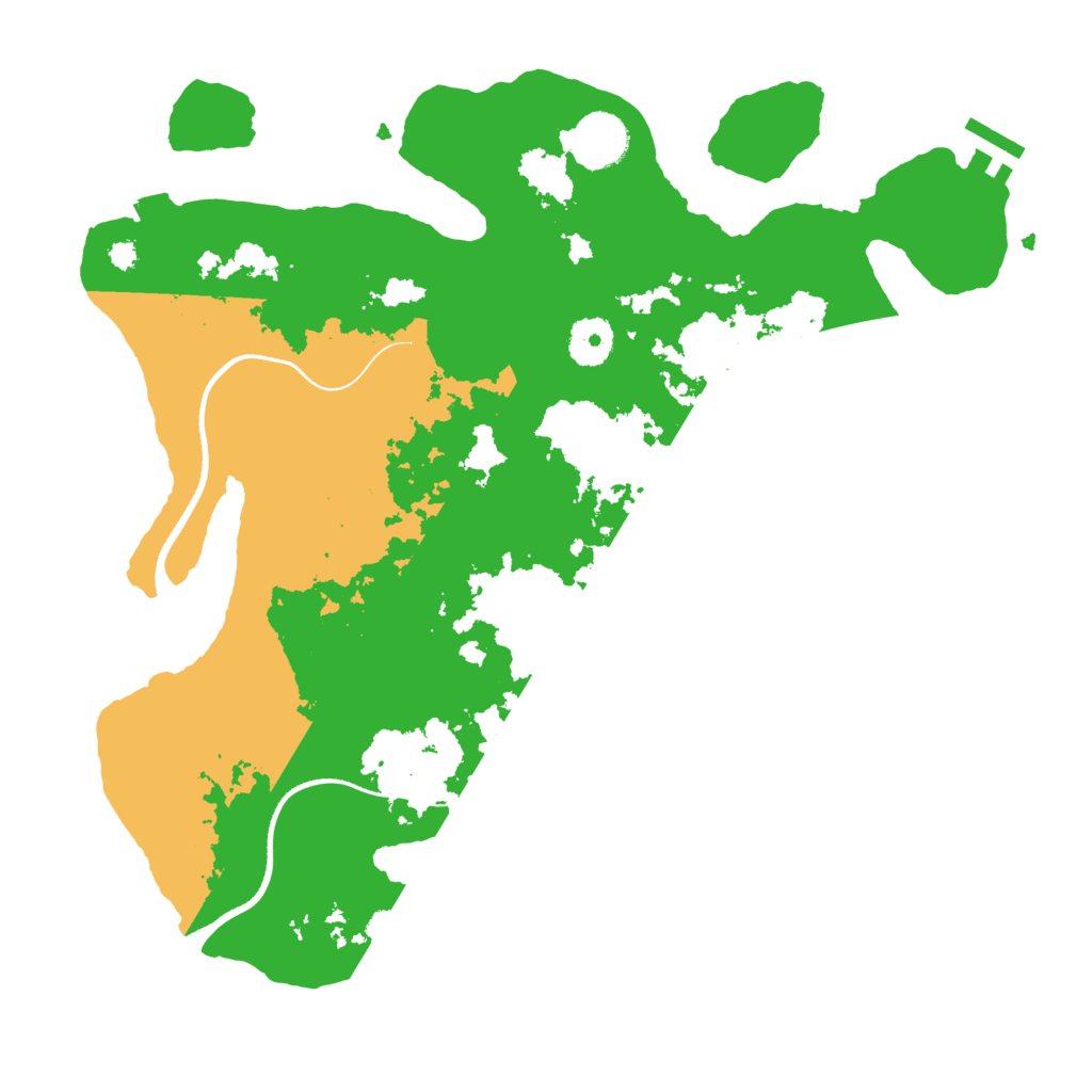 Biome Rust Map: Procedural Map, Size: 3500, Seed: 2079714666