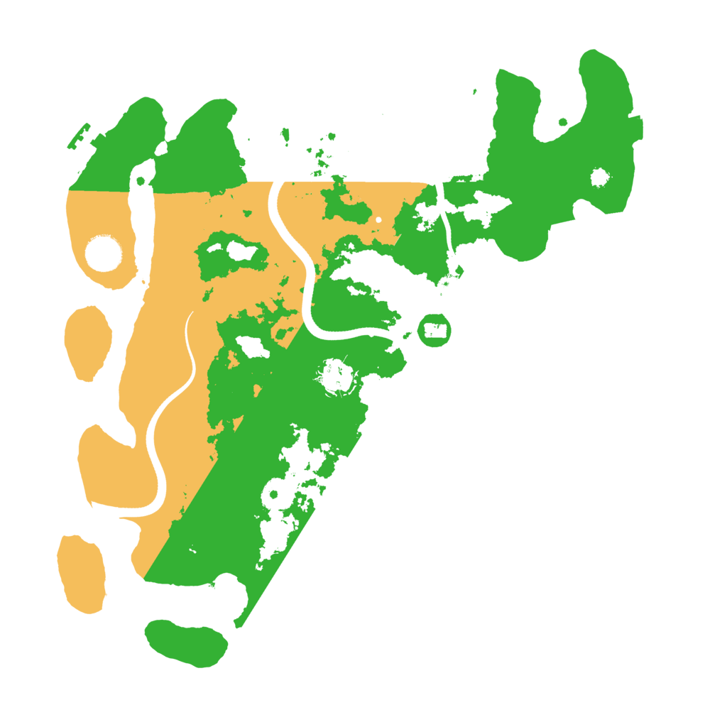 Biome Rust Map: Procedural Map, Size: 3500, Seed: 555181125