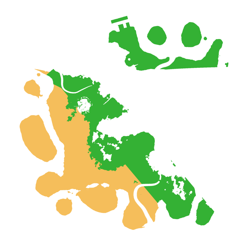 Biome Rust Map: Procedural Map, Size: 3000, Seed: 42621