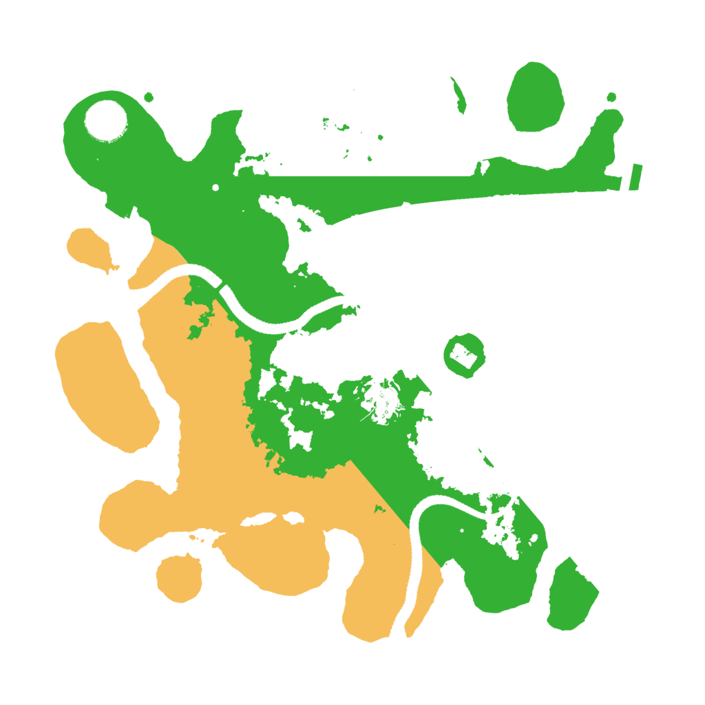 Biome Rust Map: Procedural Map, Size: 3000, Seed: 42621