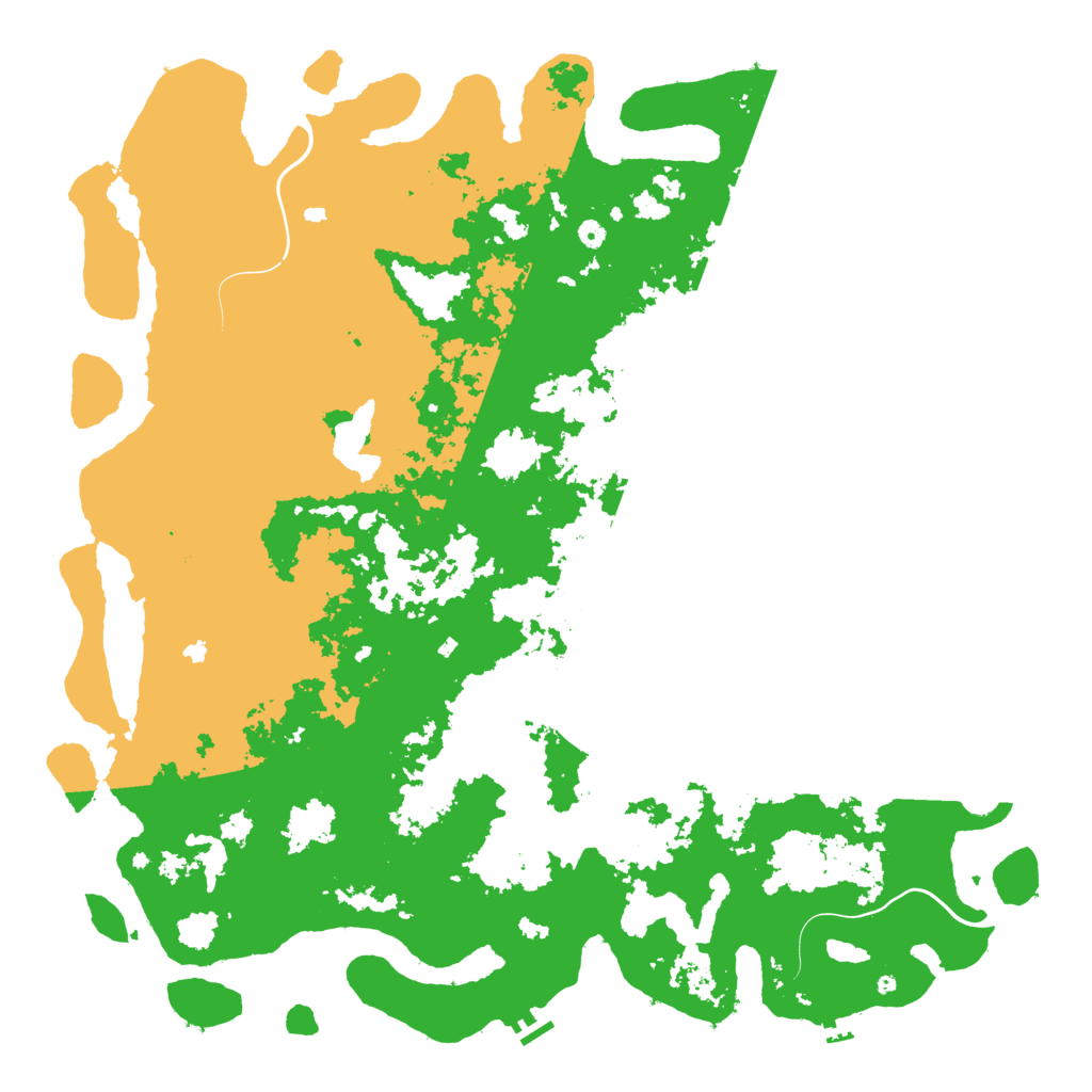 Biome Rust Map: Procedural Map, Size: 6000, Seed: 1073741824