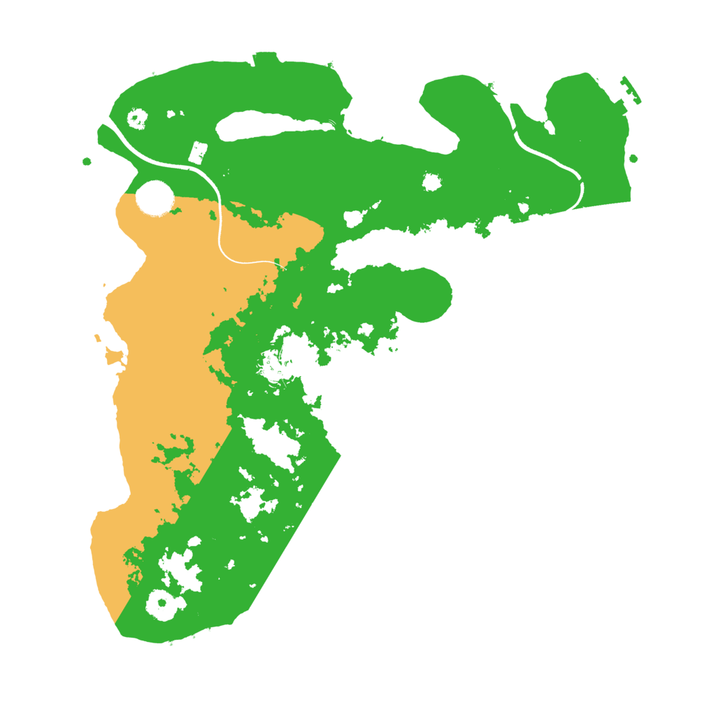 Biome Rust Map: Procedural Map, Size: 3500, Seed: 370502493