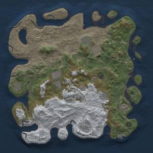 Thumbnail Rust Map: Procedural Map, Size: 4250, Seed: 208068753, 20 Monuments