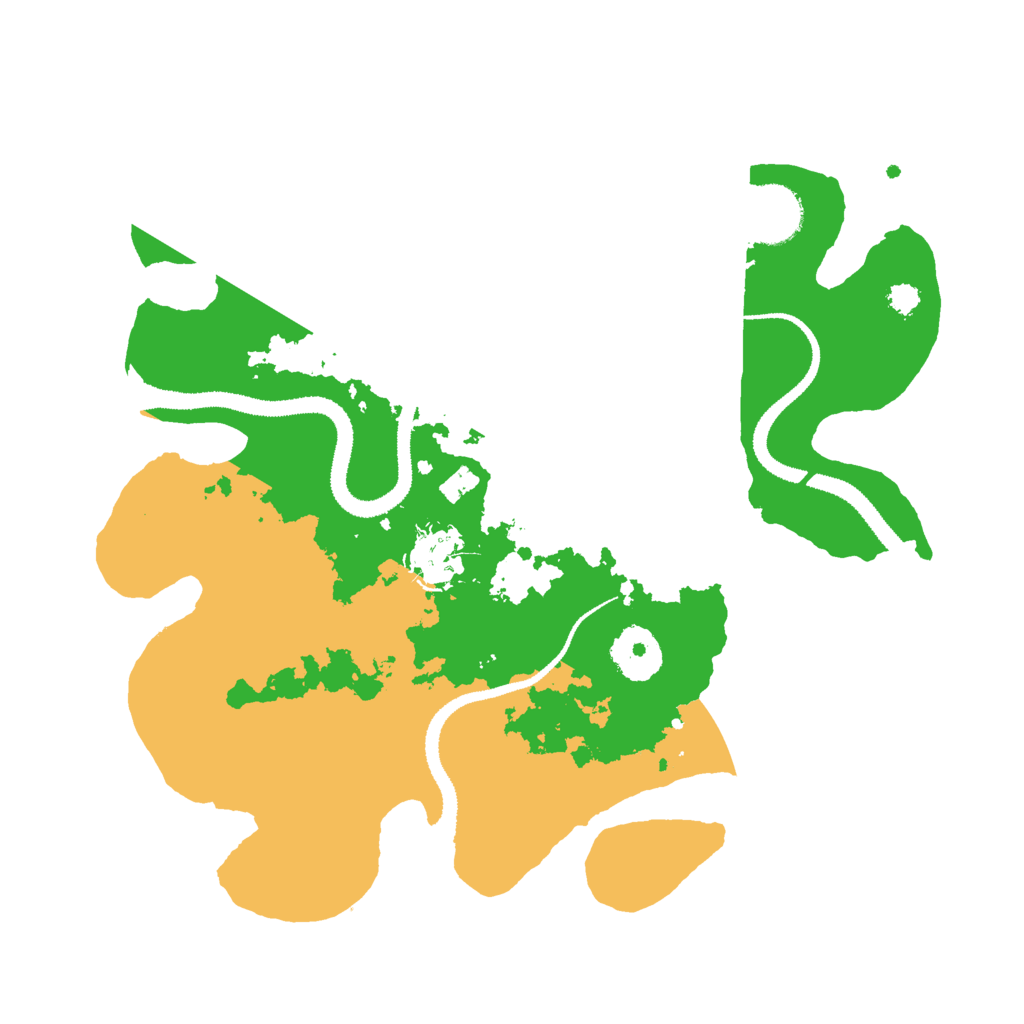 Biome Rust Map: Procedural Map, Size: 3000, Seed: 22196