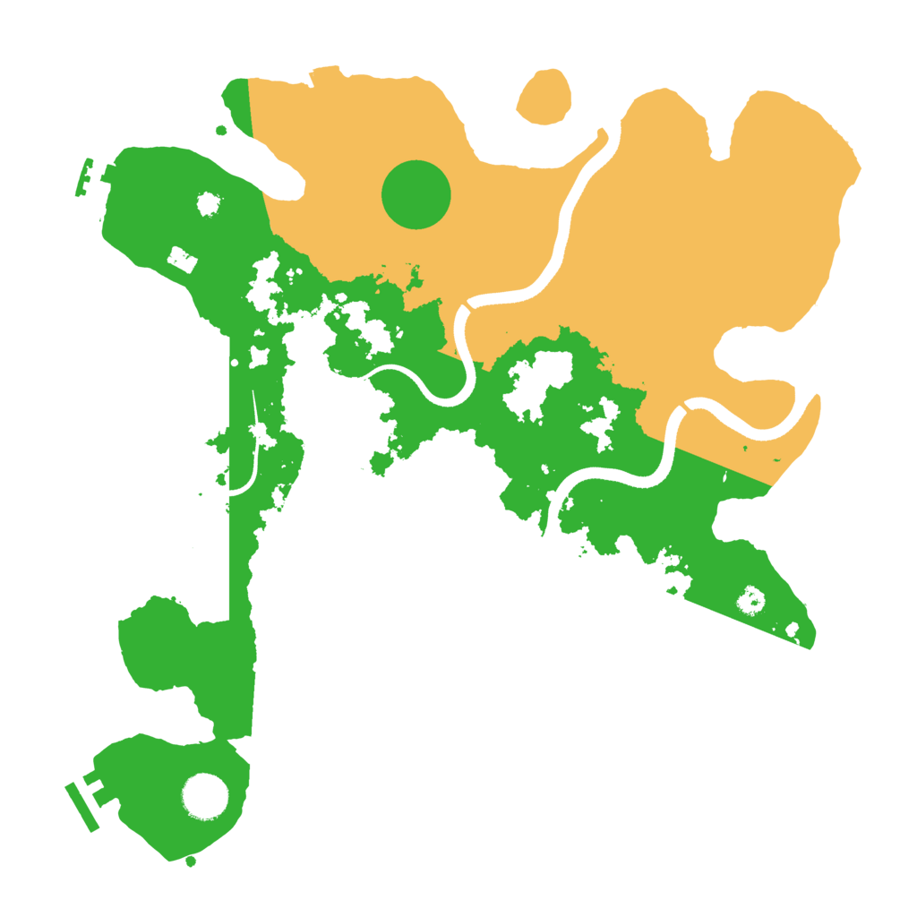 Biome Rust Map: Procedural Map, Size: 3500, Seed: 20220720