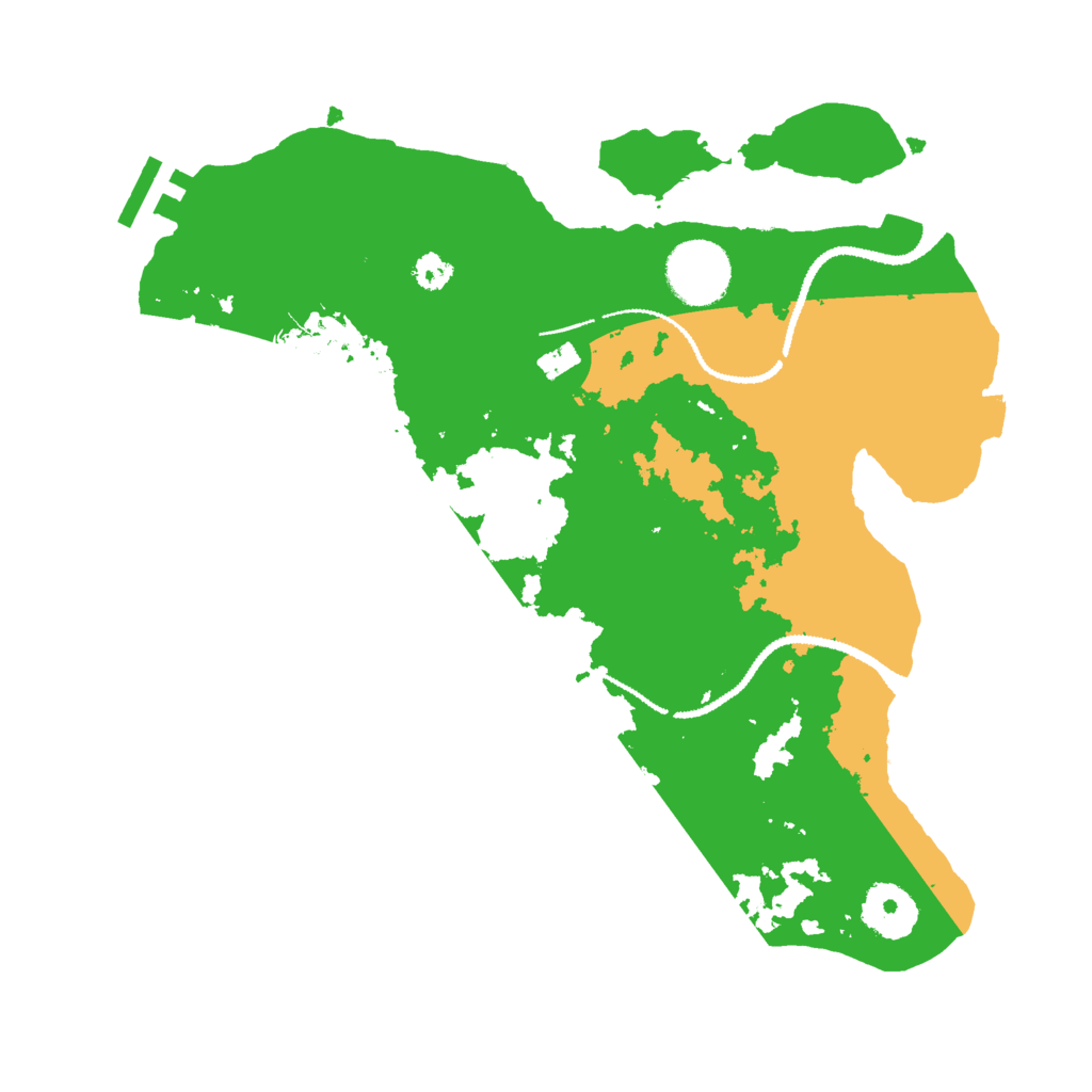 Biome Rust Map: Procedural Map, Size: 3000, Seed: 540941291