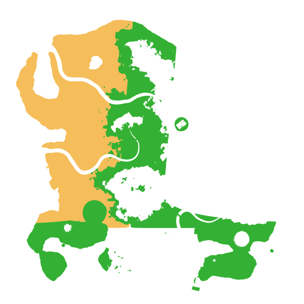 Biome Rust Map: Procedural Map, Size: 3500, Seed: 288983