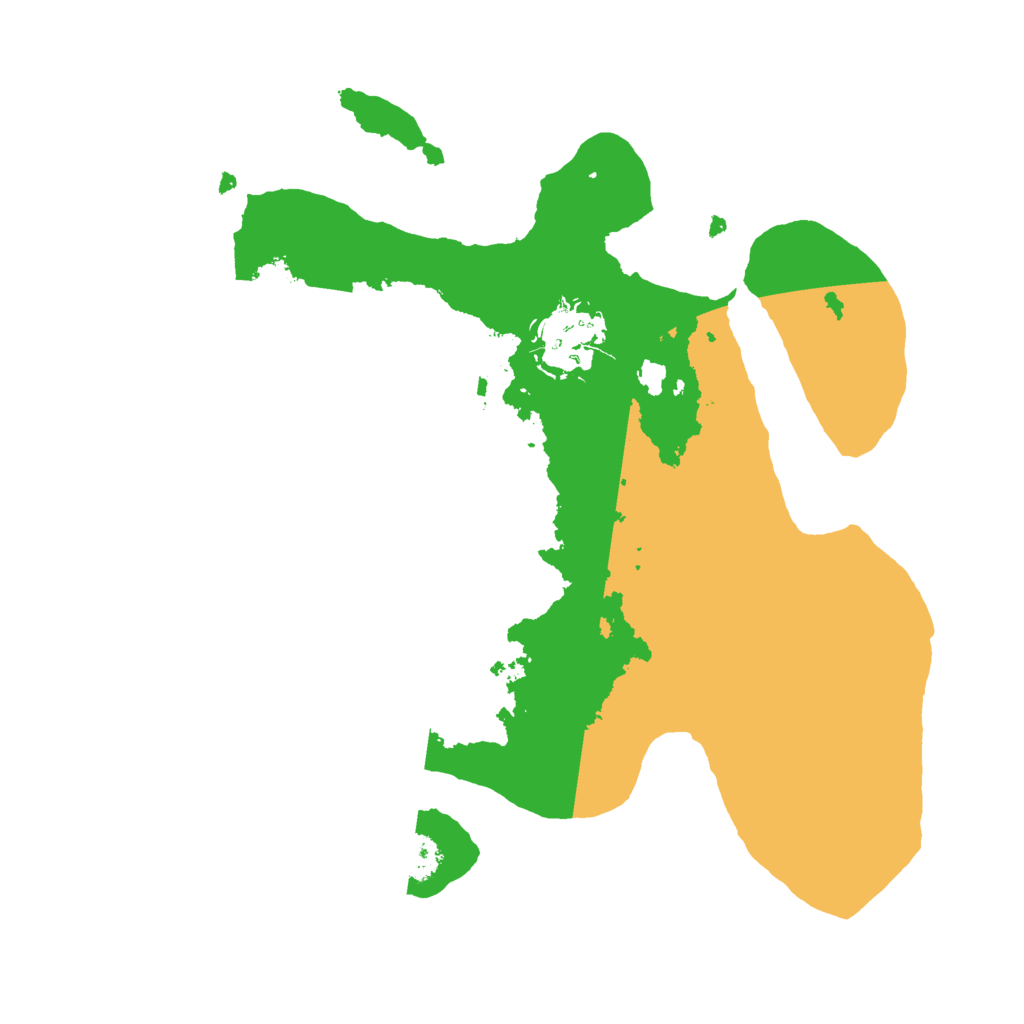 Biome Rust Map: Procedural Map, Size: 2500, Seed: 11129