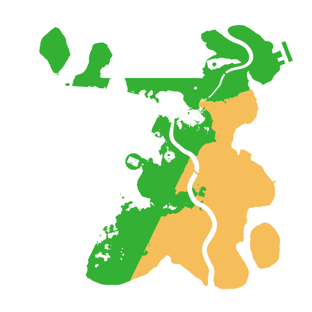 Biome Rust Map: Procedural Map, Size: 3000, Seed: 25516