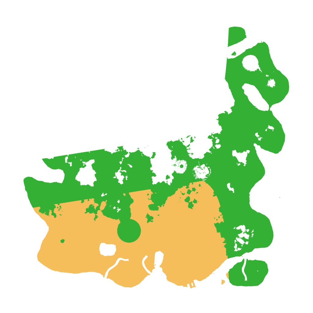 Biome Rust Map: Procedural Map, Size: 3500, Seed: 209961632