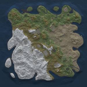 Thumbnail Rust Map: Procedural Map, Size: 4500, Seed: 540941291, 20 Monuments