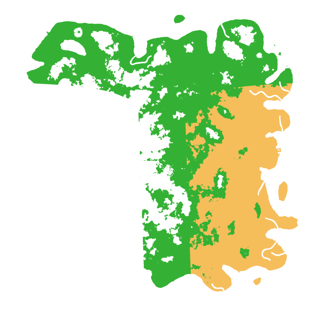 Biome Rust Map: Procedural Map, Size: 5000, Seed: 35001
