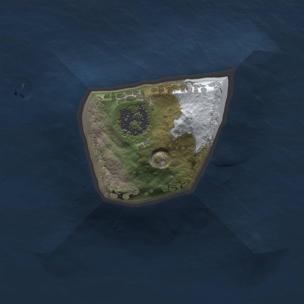 Rust Map: Procedural Map, Size: 1000, Seed: 1509352862, 3 Monuments