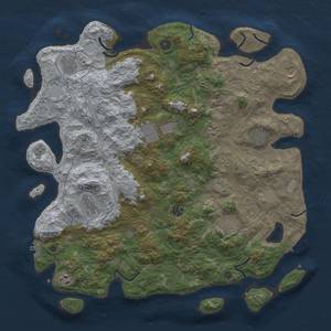 Thumbnail Rust Map: Procedural Map, Size: 4500, Seed: 1525969060, 20 Monuments