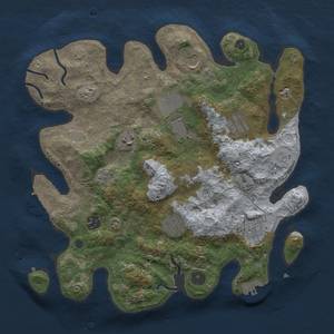 Thumbnail Rust Map: Procedural Map, Size: 3500, Seed: 1540508259, 16 Monuments