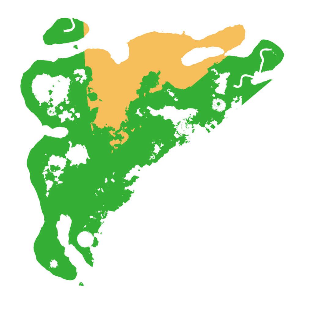 Biome Rust Map: Procedural Map, Size: 3500, Seed: 19134