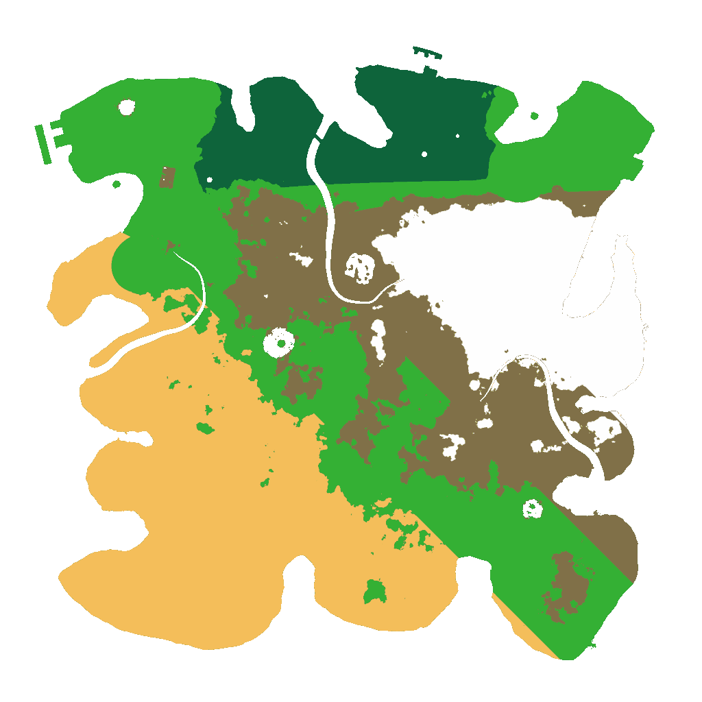 Biome Rust Map: Procedural Map, Size: 3500, Seed: 1310747615
