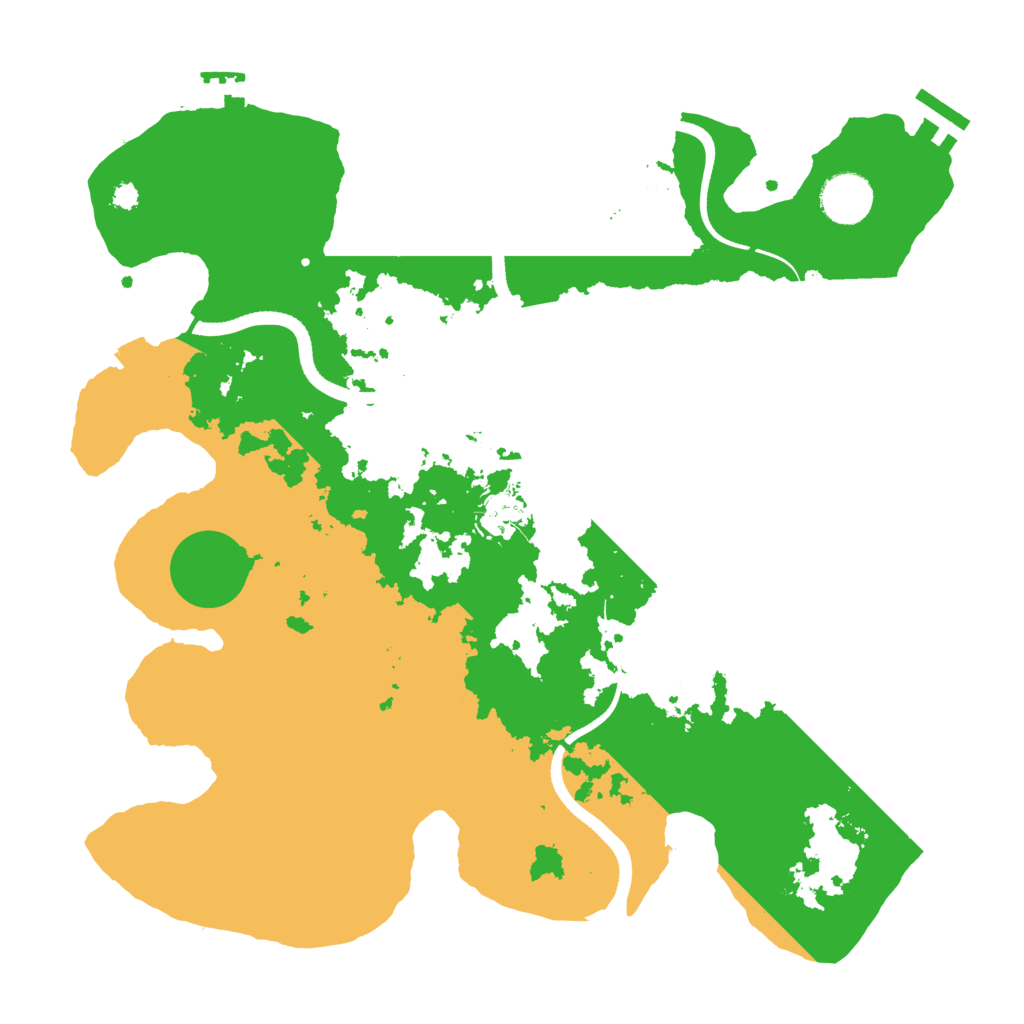 Biome Rust Map: Procedural Map, Size: 3500, Seed: 1310747615