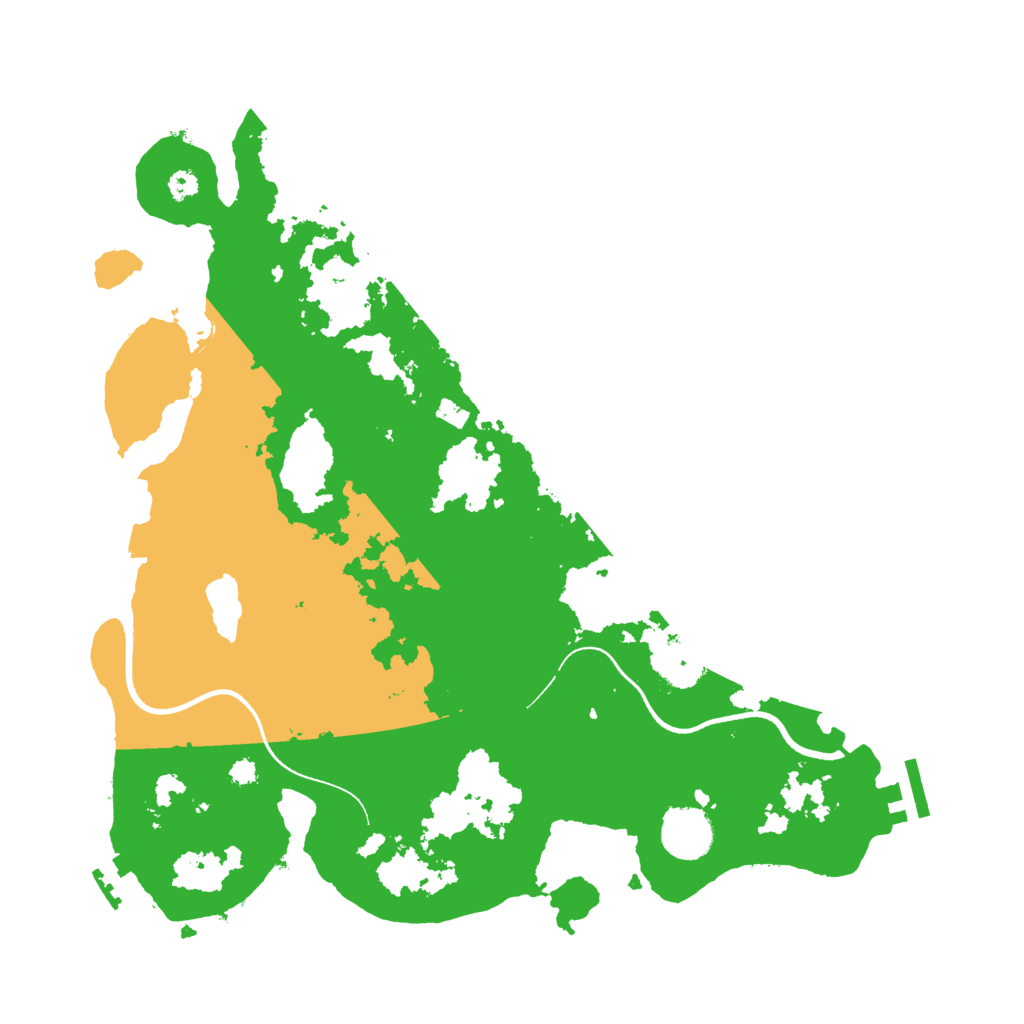 Biome Rust Map: Procedural Map, Size: 3500, Seed: 14323