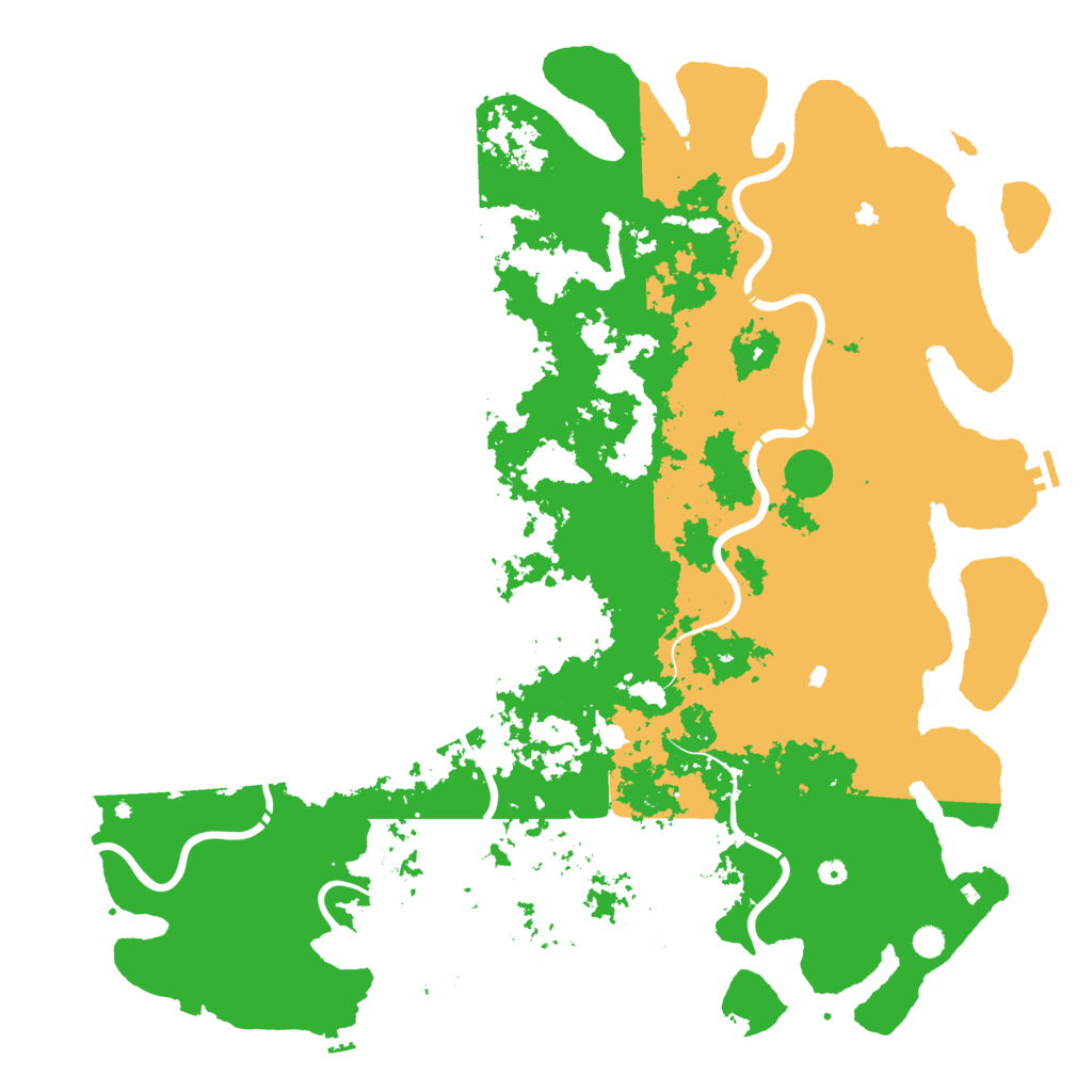 Biome Rust Map: Procedural Map, Size: 6000, Seed: 145778