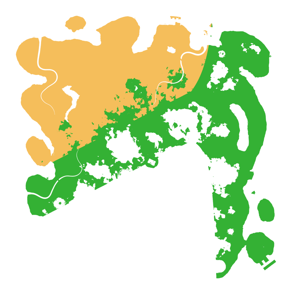 Biome Rust Map: Procedural Map, Size: 4190, Seed: 1000000