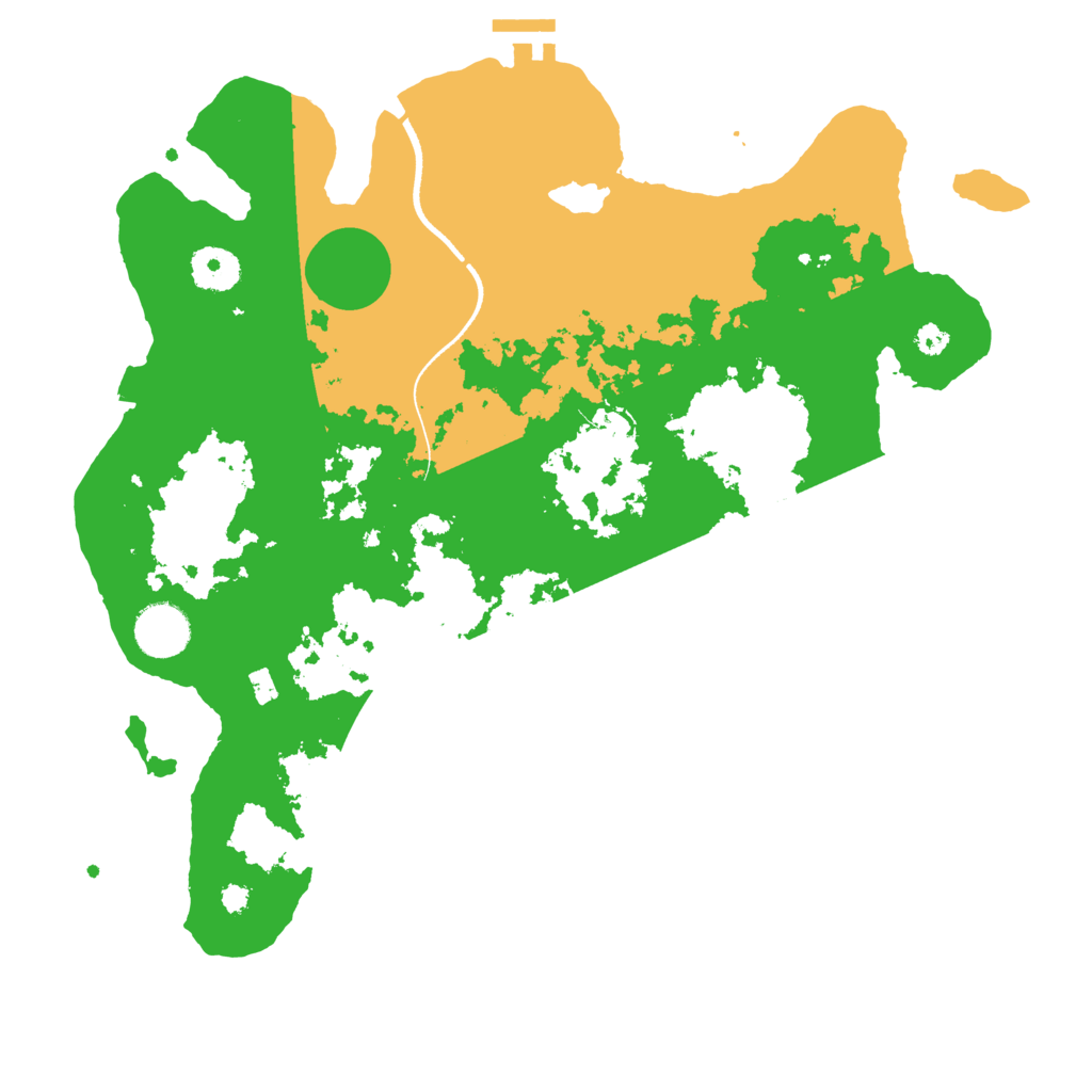 Biome Rust Map: Procedural Map, Size: 3500, Seed: 1808899066