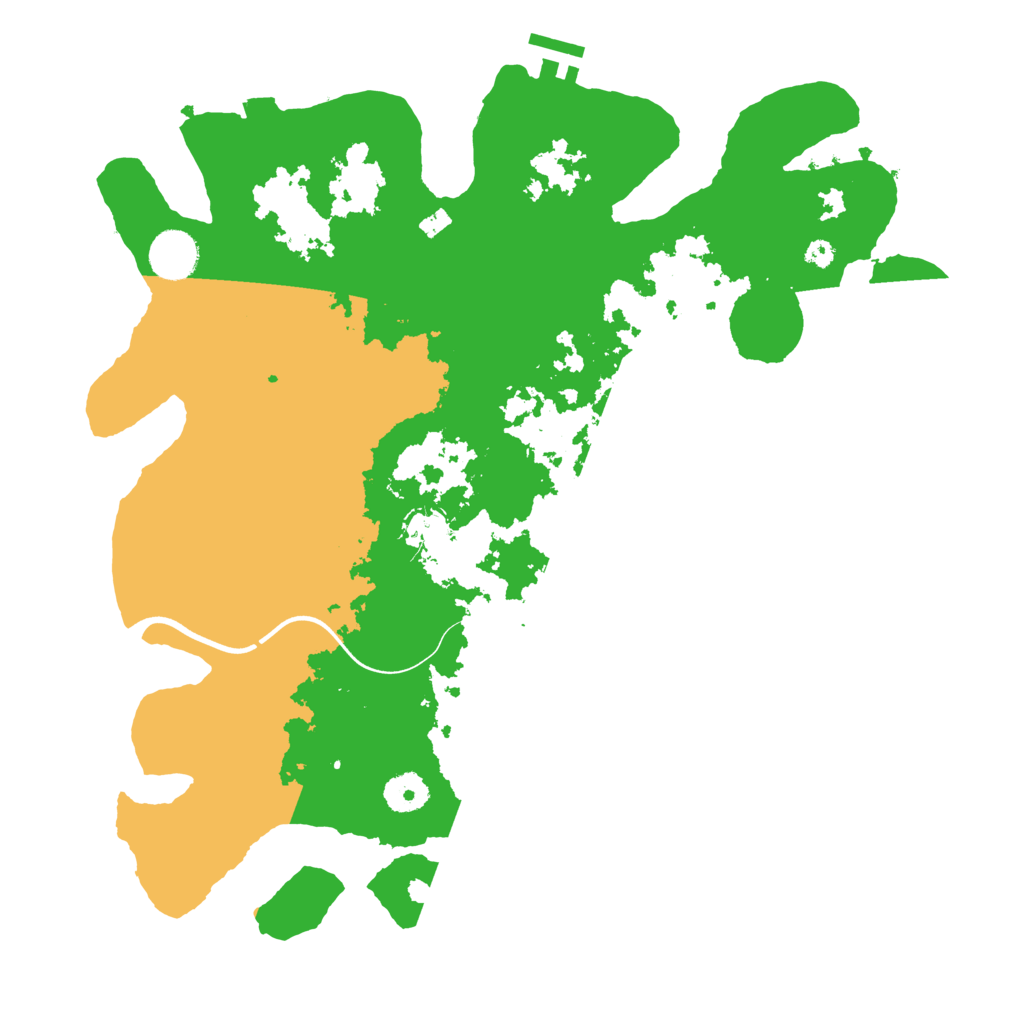 Biome Rust Map: Procedural Map, Size: 3700, Seed: 6688943