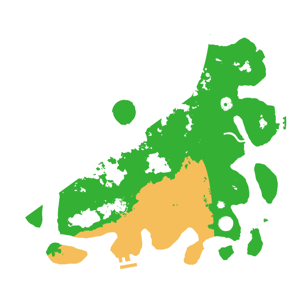 Biome Rust Map: Procedural Map, Size: 3500, Seed: 645712073