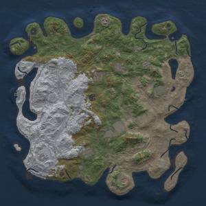 Thumbnail Rust Map: Procedural Map, Size: 4500, Seed: 1362167882, 20 Monuments