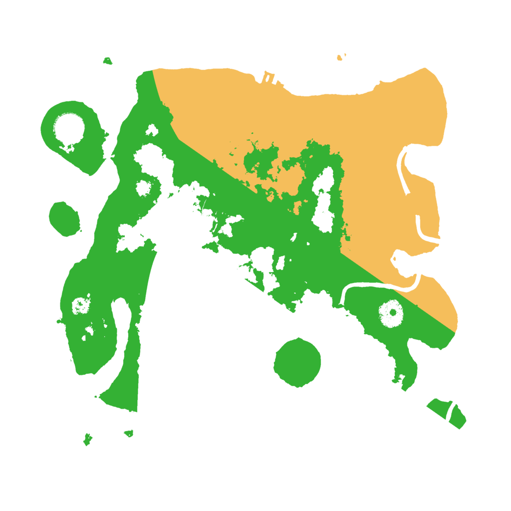 Biome Rust Map: Procedural Map, Size: 3000, Seed: 555555