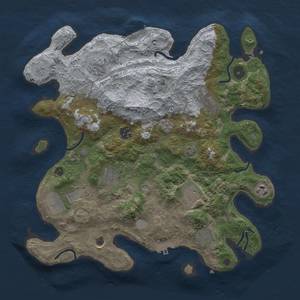 Thumbnail Rust Map: Procedural Map, Size: 3650, Seed: 1108286336, 18 Monuments