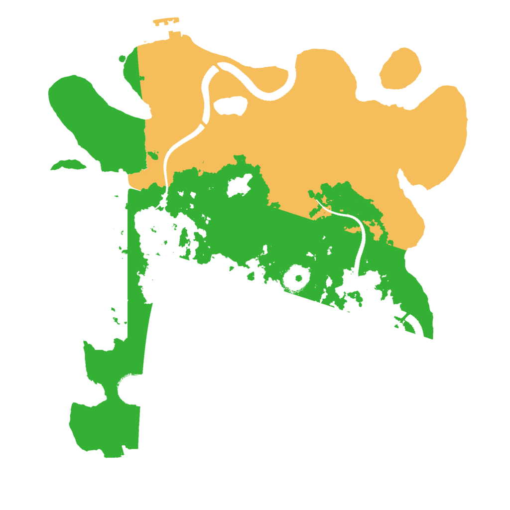 Biome Rust Map: Procedural Map, Size: 3000, Seed: 1386616292