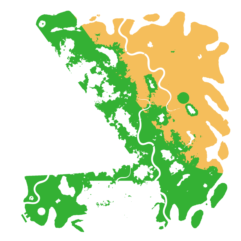 Biome Rust Map: Procedural Map, Size: 5500, Seed: 242185438