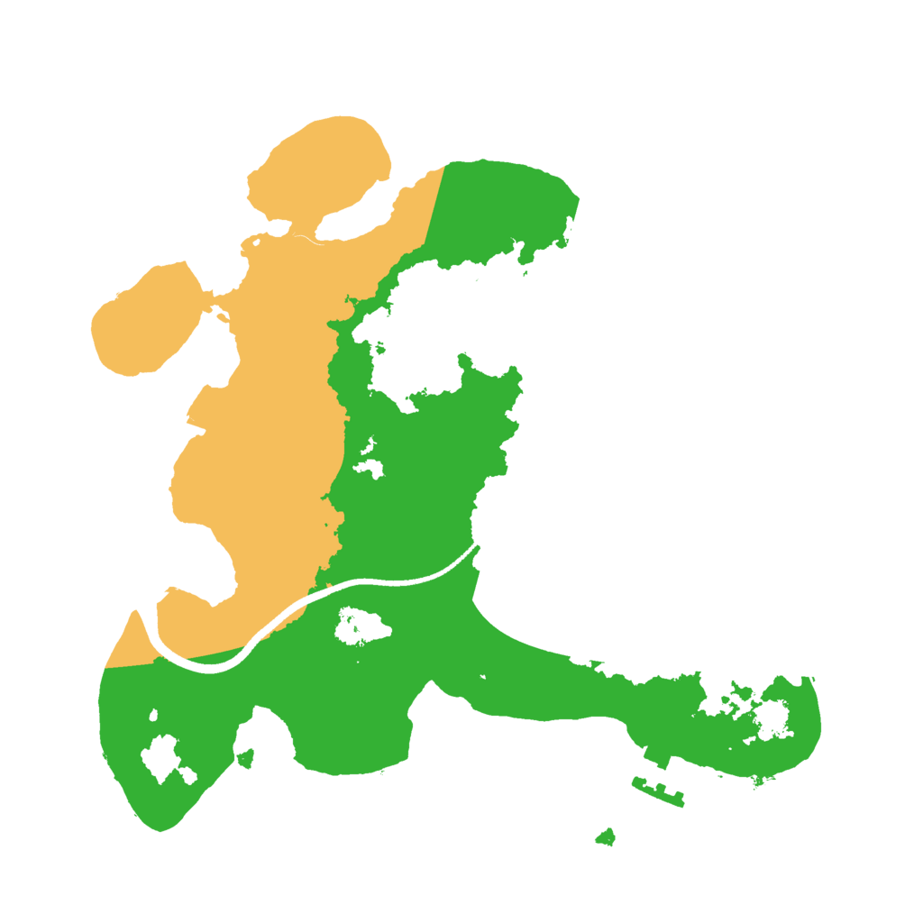 Biome Rust Map: Procedural Map, Size: 2500, Seed: 737218372