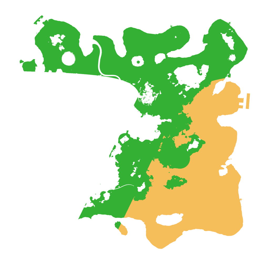 Biome Rust Map: Procedural Map, Size: 3500, Seed: 1999316058